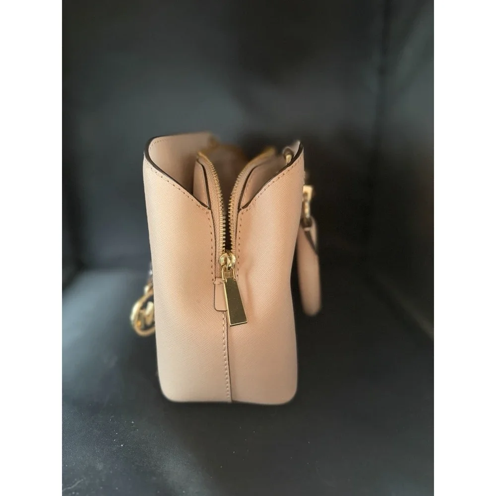 NWT MICHAEL KORS SAVANNAH BLOSSM  SMALL SATCHEL SAFFIANO LEATHER
